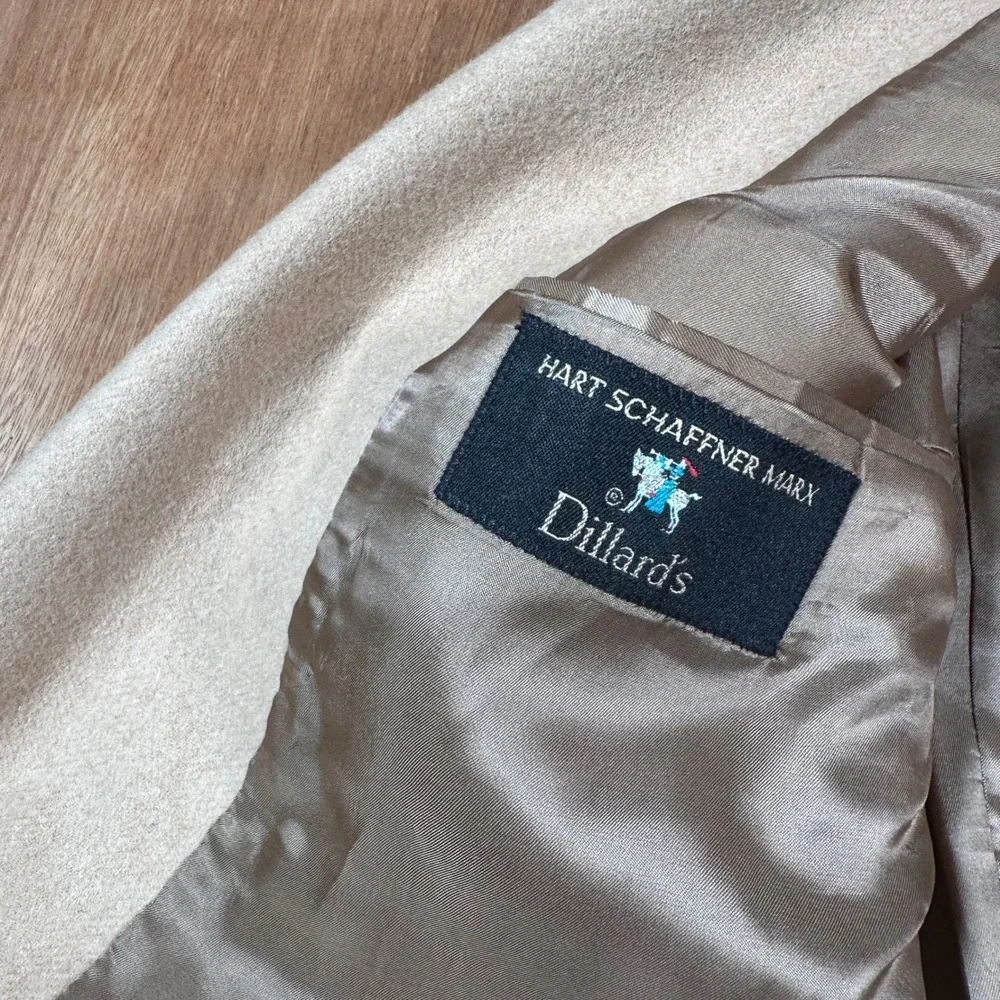 Hart Schaffner Marx 40L 100% Camel Hair Blazer Tan Sport Coat Long